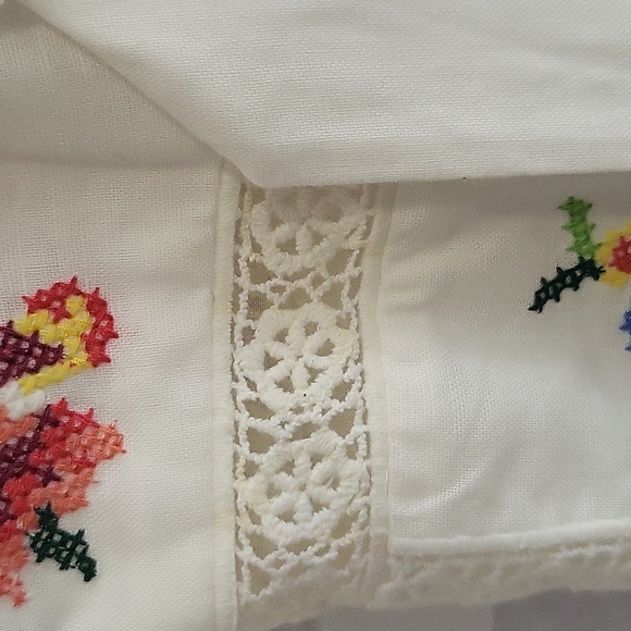 ZIMMERMANN Embroidered White Linen Dress - Picture 6 of 7
